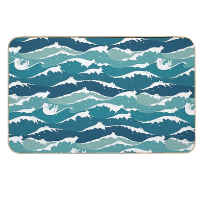 Cat Landscape 135 Cat Waves  Anti-Trip Bath Mat