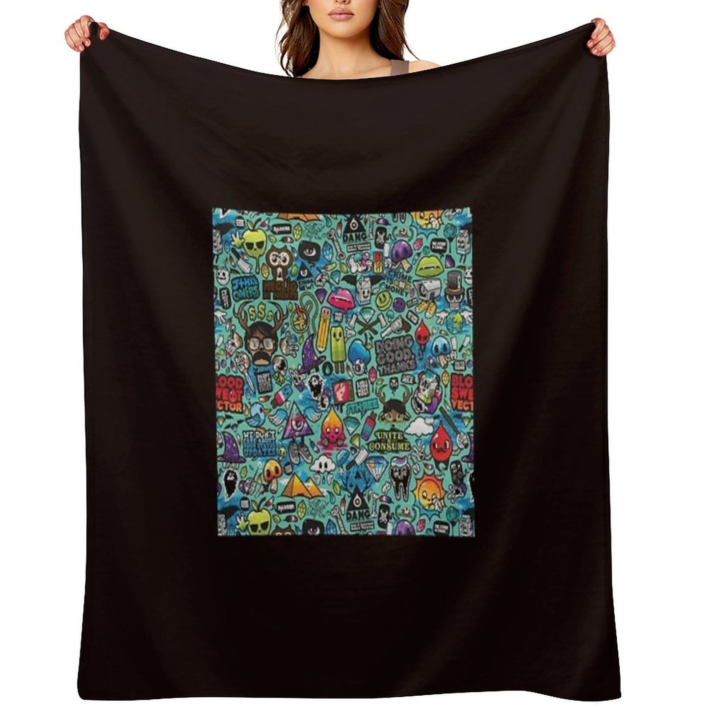 Cartoon Quick-dry Throw Blanket