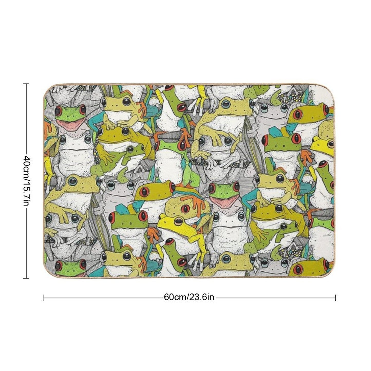 Just Tree Frogs Col  Multi-Purpose Bath Mat