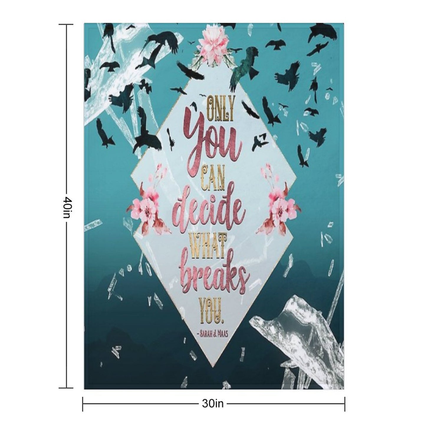 Only You Can Decide What Breaks You Versatility Throw Blanket