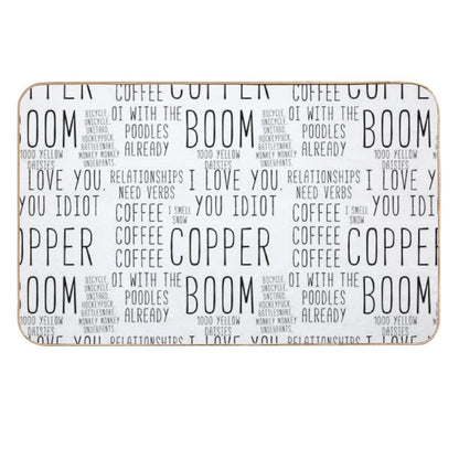 Coffee Coffee Coffee, Cooper Boom, Sticker Pack  High-Traffic Bath Mat