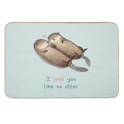 I Love You Like No Otter  Long-Lasting Bath Mat
