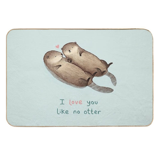 I Love You Like No Otter  Long-Lasting Bath Mat