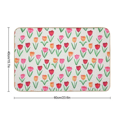 Spring Tulips  Rapid-Drying Bath Mat