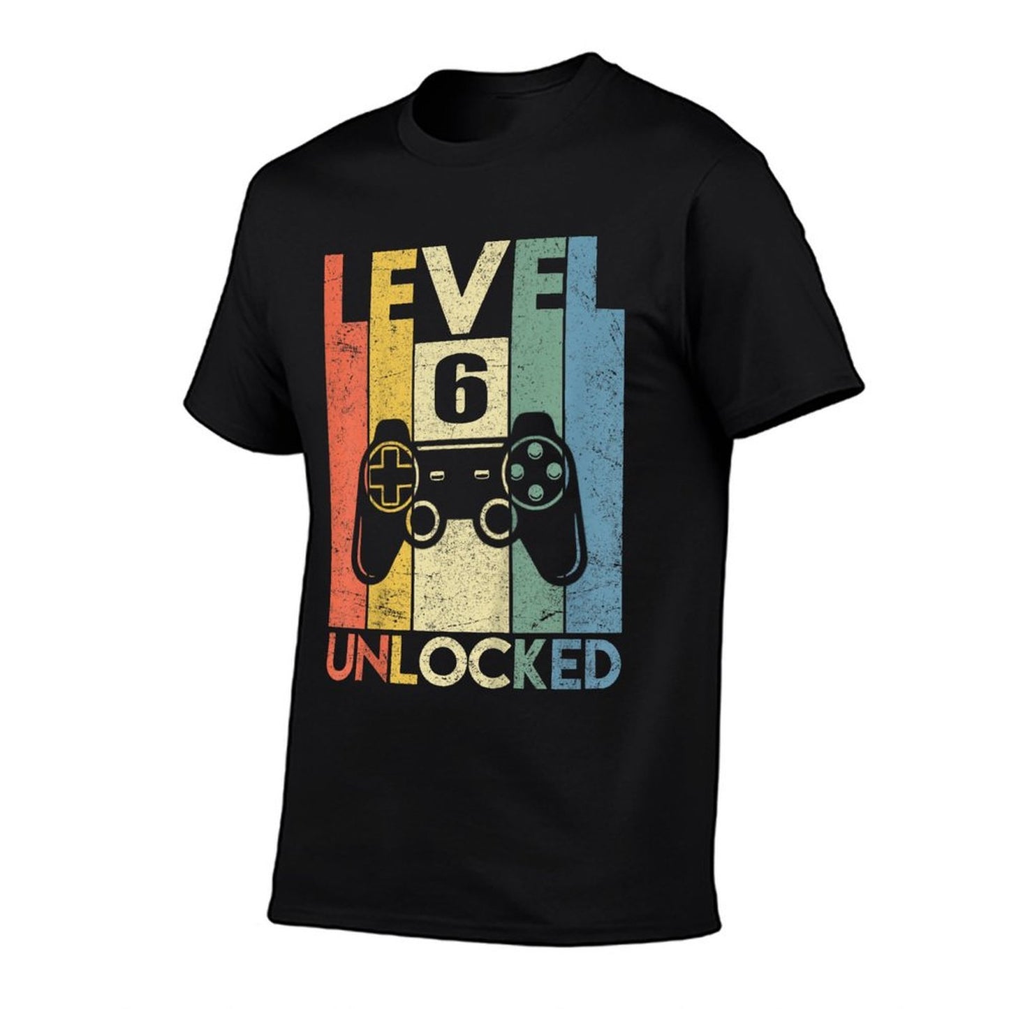 Level 6 Unlocked Funny Video Gamer 6th Birthday Gift  Wrinkle-resistant T-Shirt