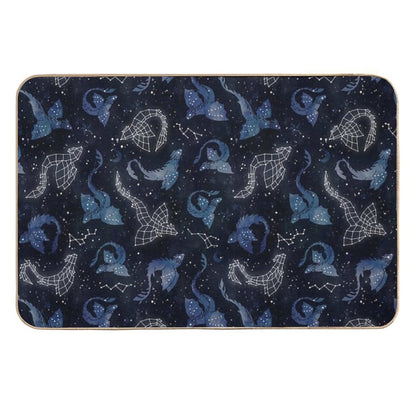 Dragon Star Constellations  Non-Slip Bath Mat