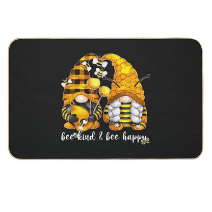 Bee Kind  Bee Happy For Beekeeper With Bumble Bee Gnome TShirt61  Rapid-Drying Bath Mat