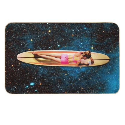 Pleiadian Surfer  Slip-Resistant Bath Mat