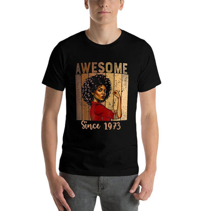 Black Strong Women Melanin African American 50th Birthday  Rolled Sleeves T-Shirt