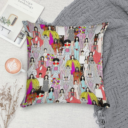 Bjork-A-thon Soft Luxury Feel Throw Pillow
