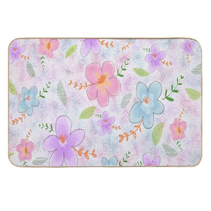 Sweet Floral.  Stain-Proof Bath Mat