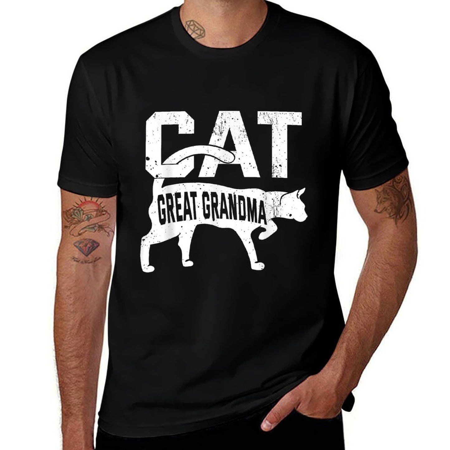 Cat Great Grandma Kitten Pet Owner Meow Mother's Day  Classic T-Shirt