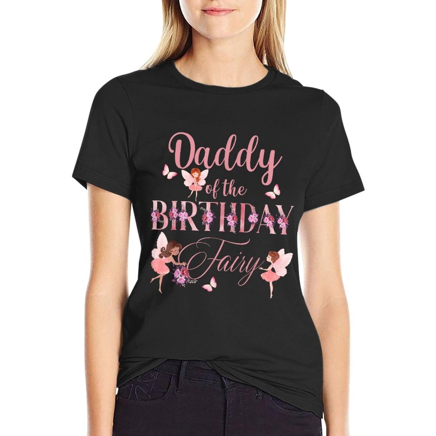 Daddy Of The Birthday Fairy First Birthday Family Matching  Lightweight T-Shirt