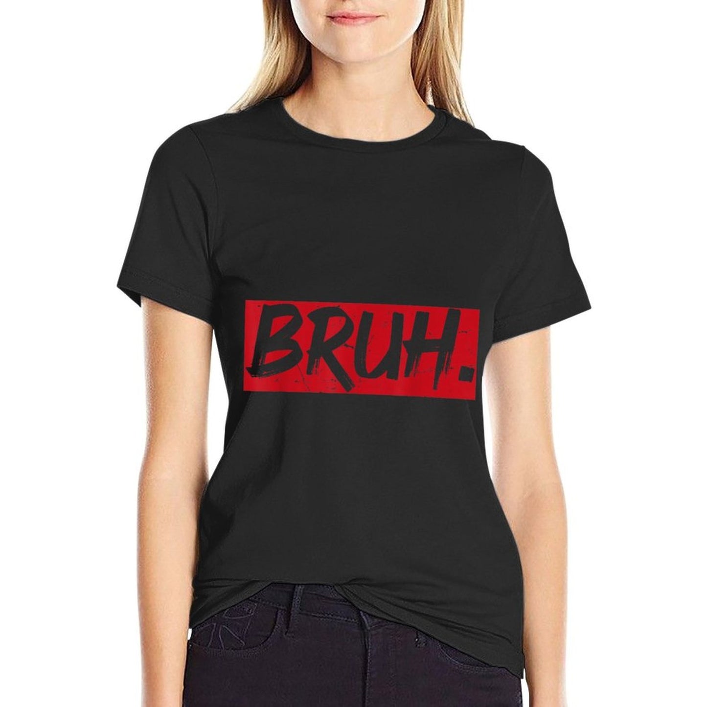 Bruh Funny Saying Meme Bro Mom Slang Boy Girls Youth  Breathable T-Shirt