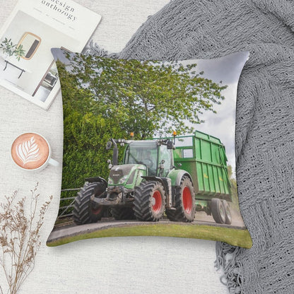 Fendt Carting Silage Soft Easy Maintenance Throw Pillow