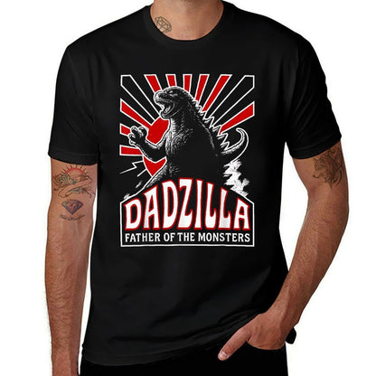 Vintage Dadzilla Father Of The Monsters Mens Fathers Day  Easy-care T-Shirt