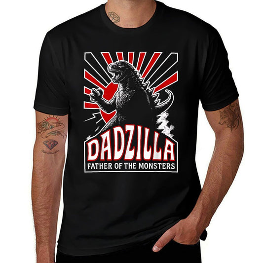 Vintage Dadzilla Father Of The Monsters Mens Fathers Day  Easy-care T-Shirt