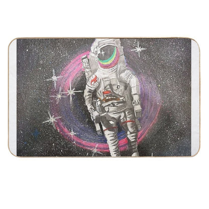 Flying Down The Black Hole  Eco-Friendly Bath Mat