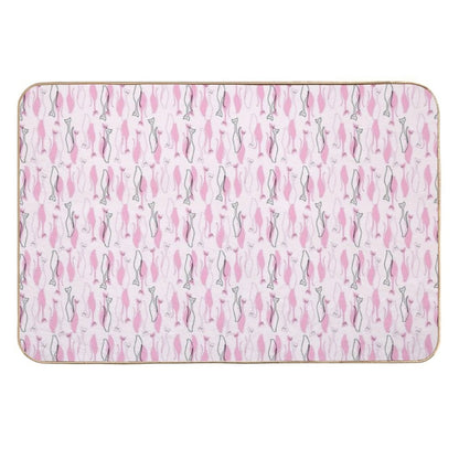 Atomic Kitties  Dirt-Trapping Bath Mat