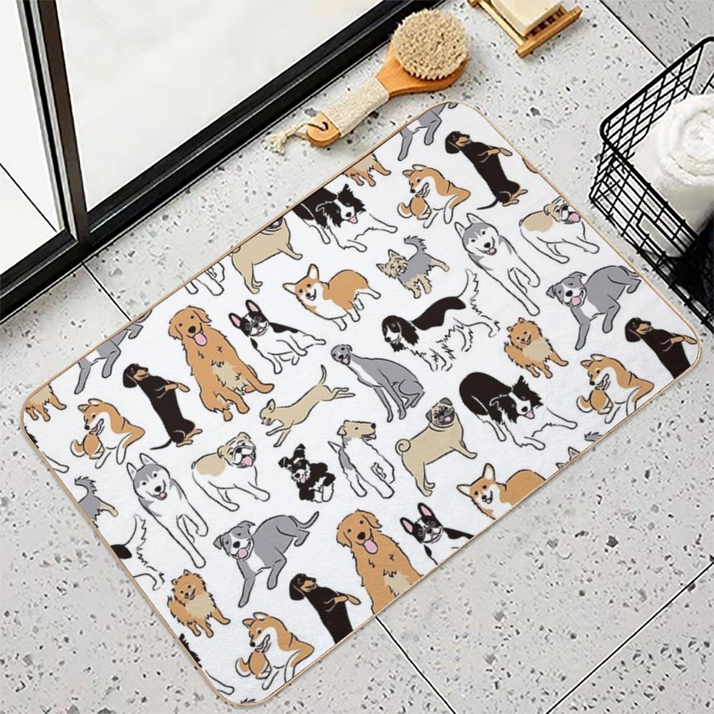 Happy Dogs  Absorbent Bath Mat