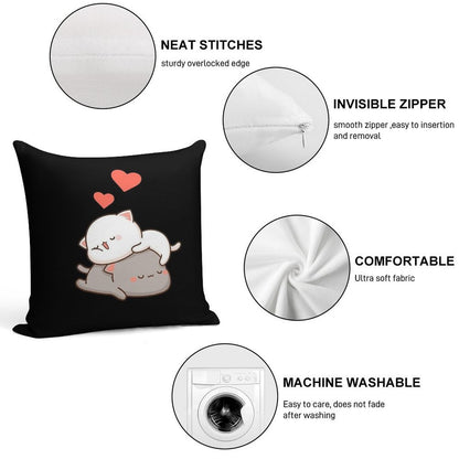 Peach Goma Soft Multiple Sizes Throw Pillow