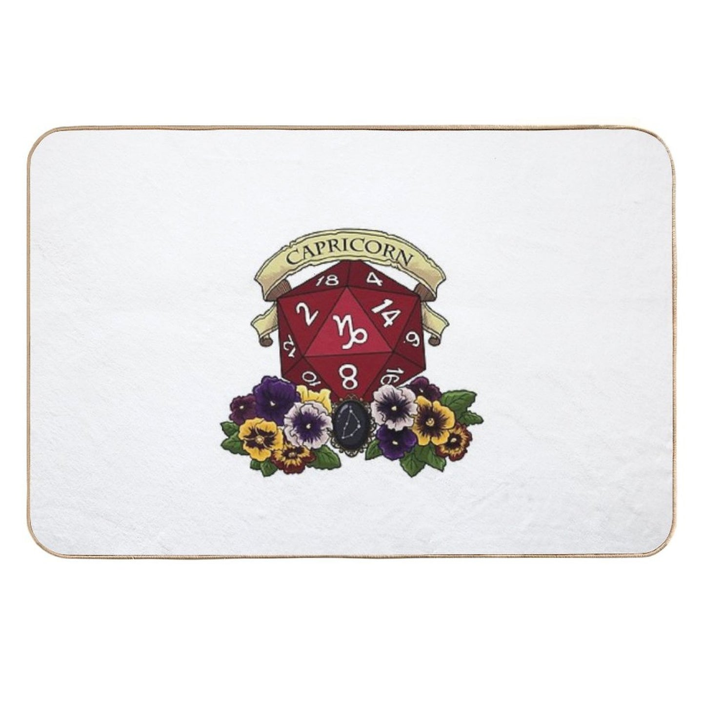 Dice Capricorn  Pet-Safe Bath Mat