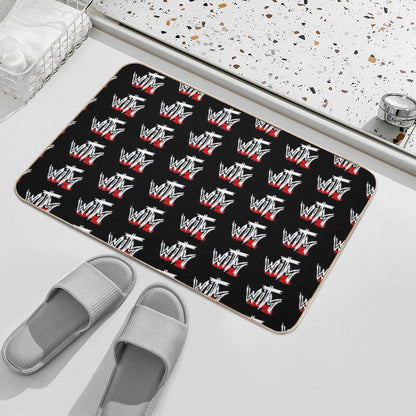 Wrestling in The Middle Scratch Logo  Multi-Purpose Bath Mat