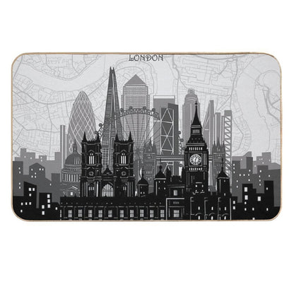 London Skyline  Easy Maintenance Bath Mat