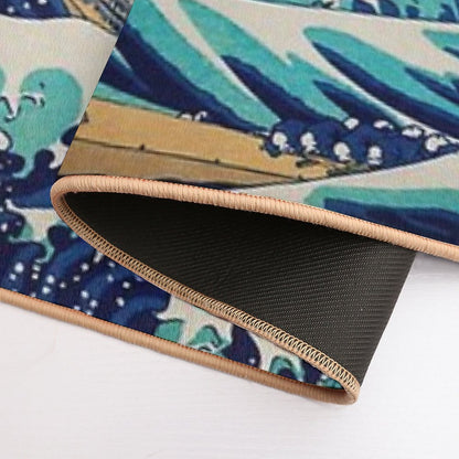 The Great Wave, Vintage Japanese Art  Rapid-Drying Bath Mat