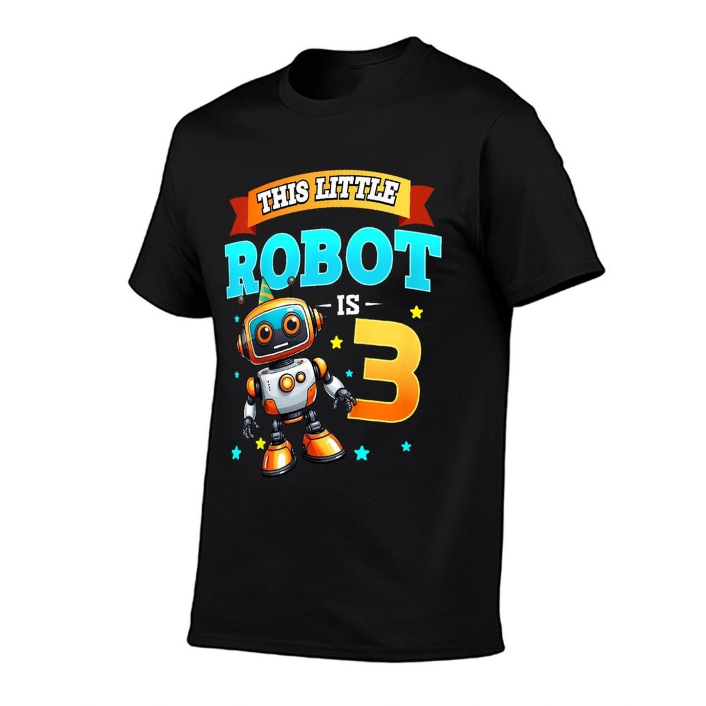Kids Robot Birthday Party This Little Robot Is 3 Years Old Boy  Affordable Price T-Shirt