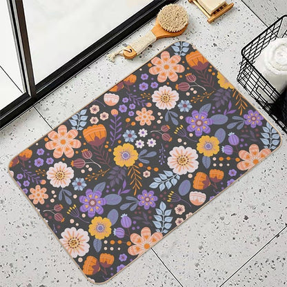 Floral Charm  Pet-Safe Bath Mat