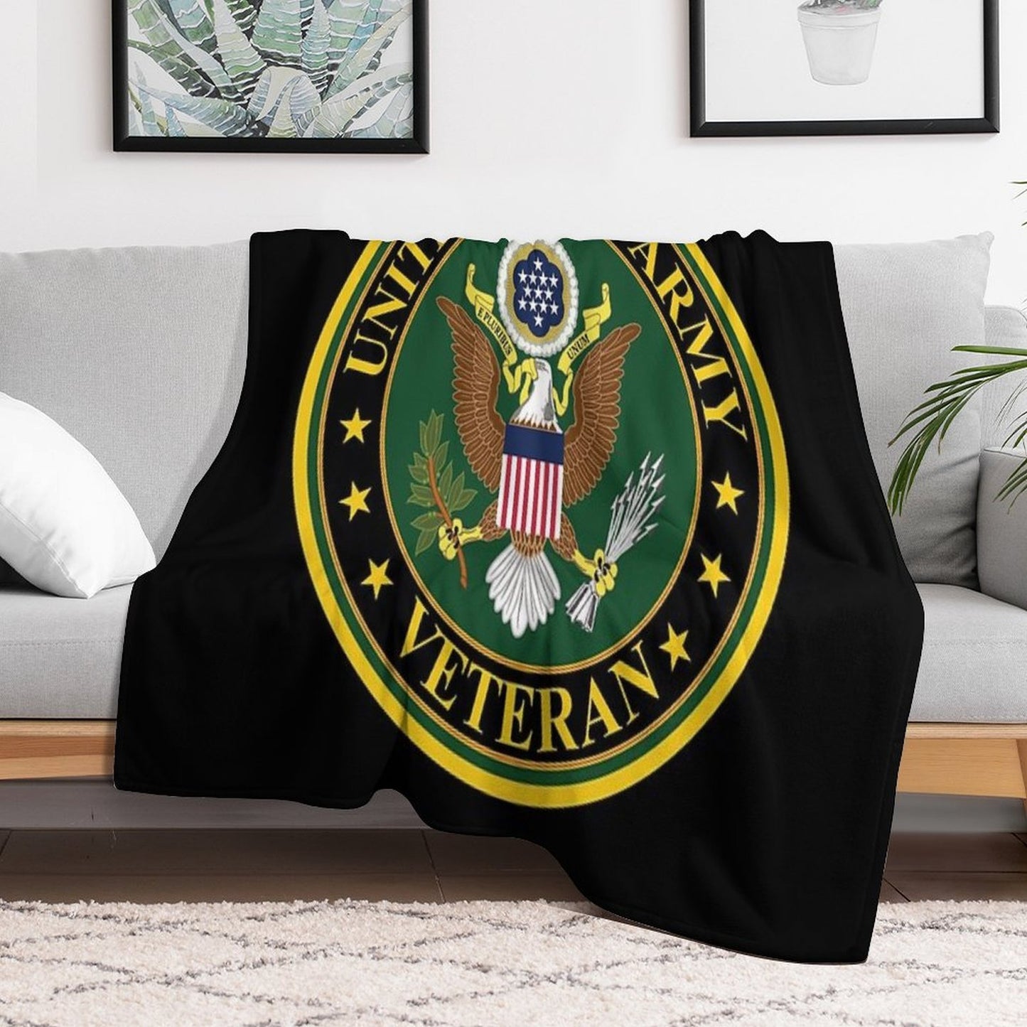 Army - US Army Veteran Gift-ready Throw Blanket