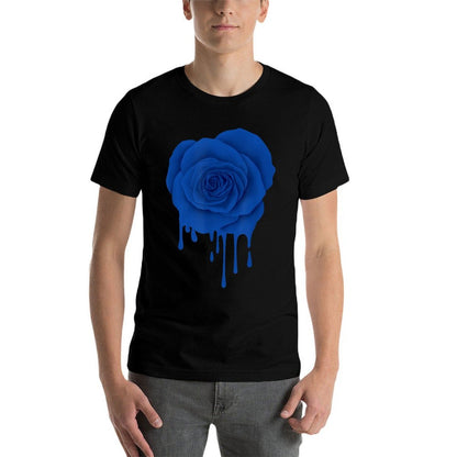 Beautiful Blue Melting Rose Flower Gardener Botanist Flowers  Quick-drying T-Shirt