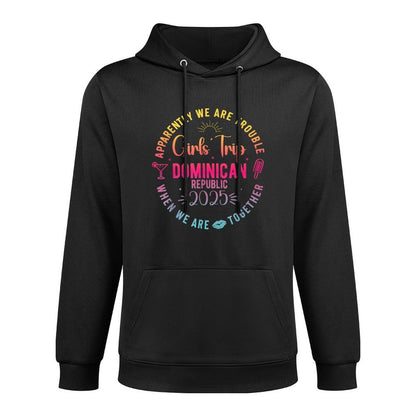 Girls Trip Dominican Republic 2025 Summer Vacation Women Kangaroo Pocket Hoodie