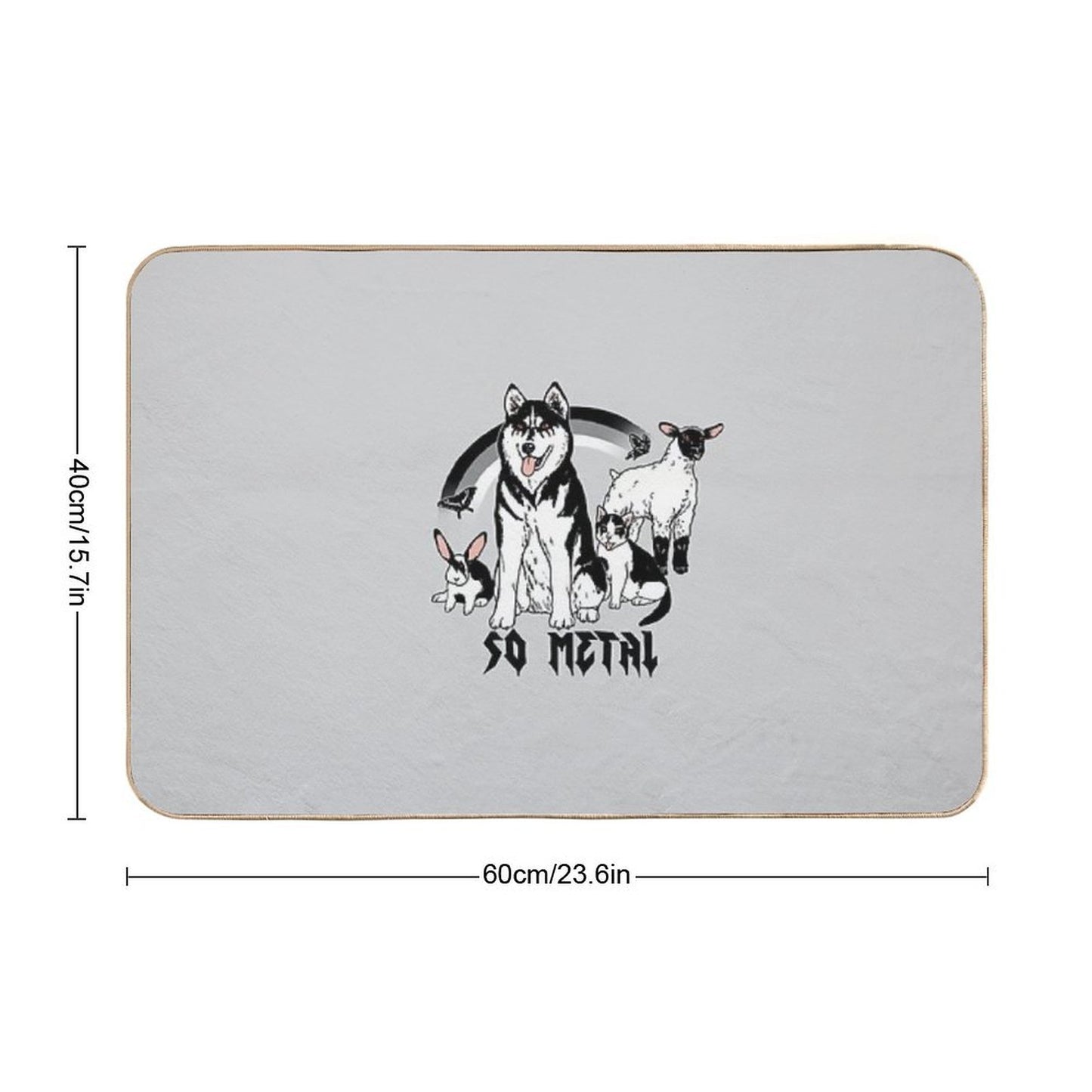 Metal Animals  Anti-Trip Bath Mat