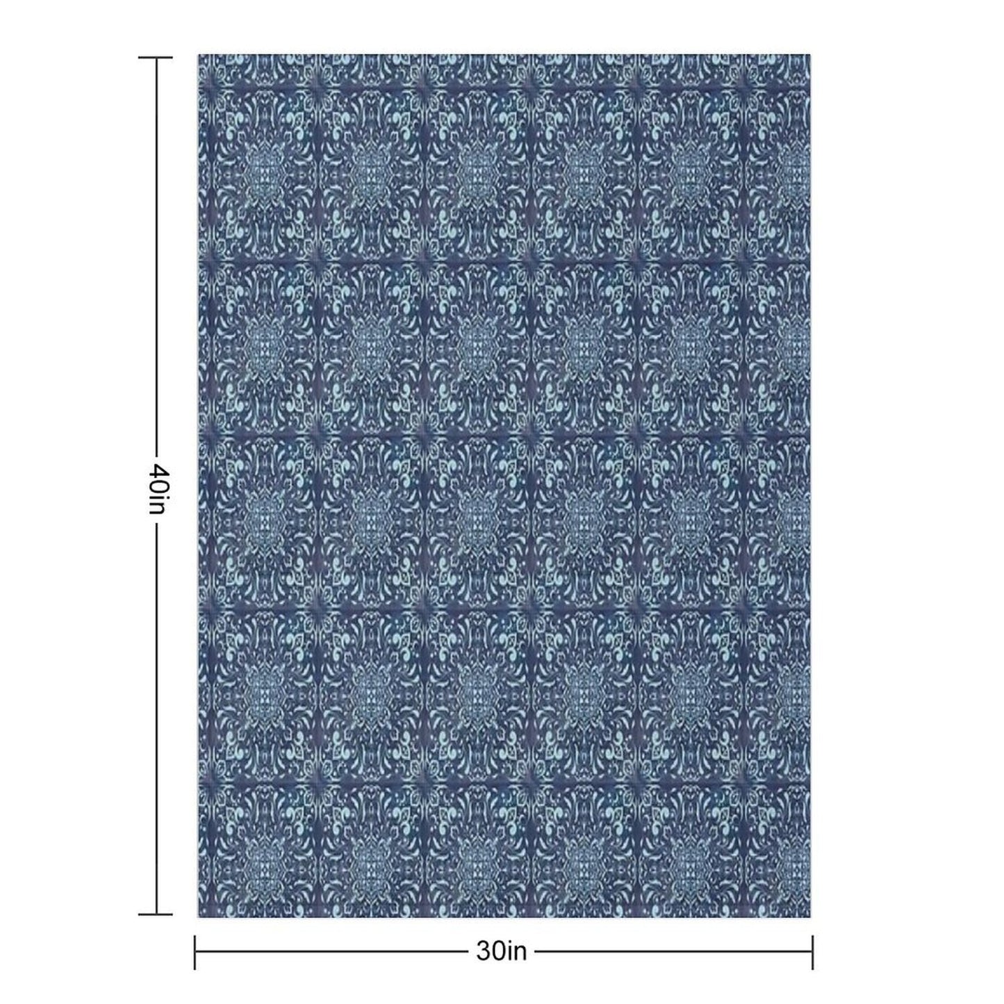 Mint Square Mandala on Space Background Versatility Throw Blanket