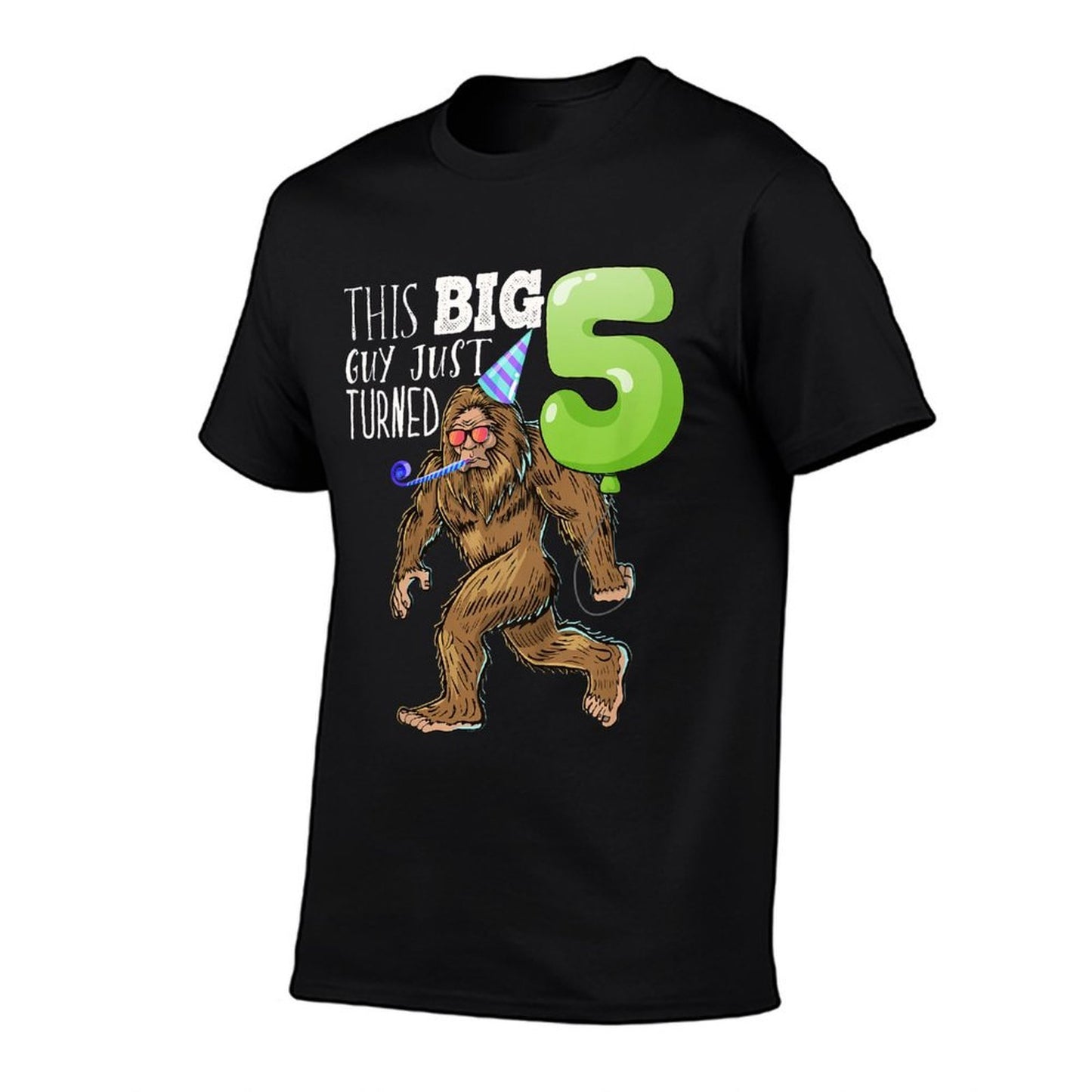 Kids Bigfoot 5th Birthday Kids Bigfoot Birthday Gift Boys  Trendy Pattern T-Shirt
