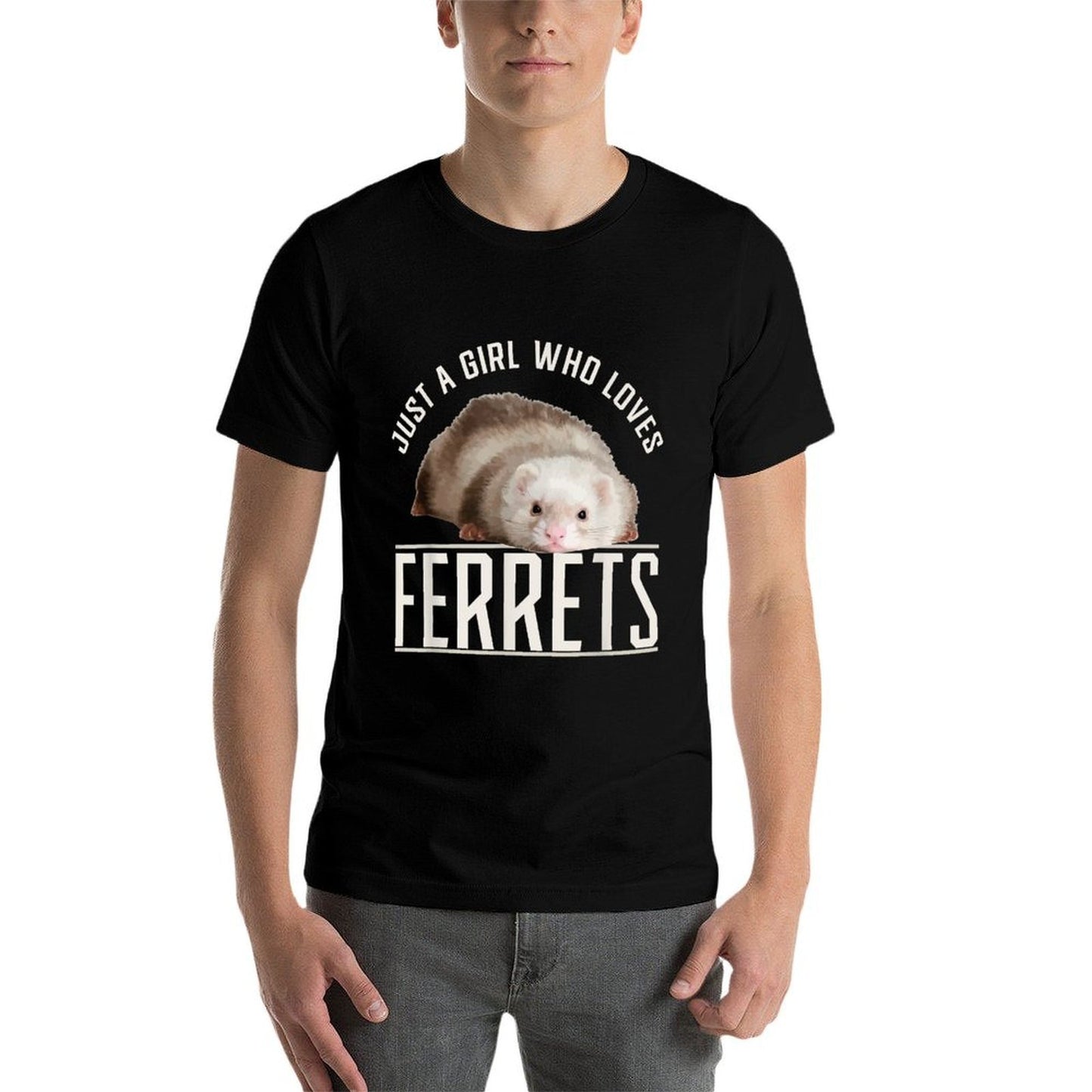 Just A Girl Who Loves Ferrets Ferret  Classic T-Shirt