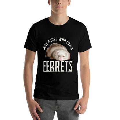 Just A Girl Who Loves Ferrets Ferret  Classic T-Shirt