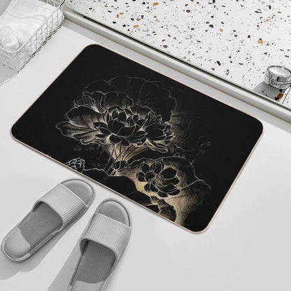 Gold Lotus  High-Traffic Bath Mat