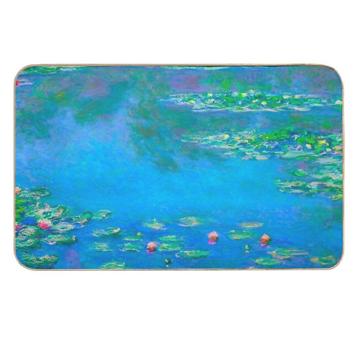 Claude Monet - Water Lilies,blue Water Lilies ,No.2,  Odorless Bath Mat