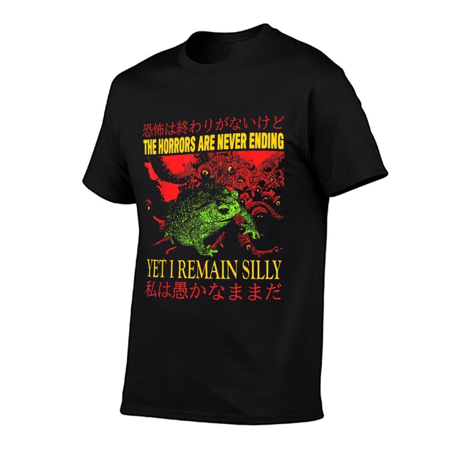 Frog Horror The Horrors Are Never Ending Frog  Versatile T-Shirt