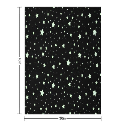 Glow Stars Machine-washable Throw Blanket