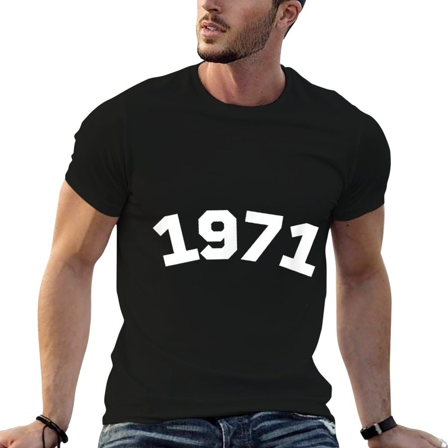1971 Year Number 50th Birthday Vintage 1971  Stretchy T-Shirt