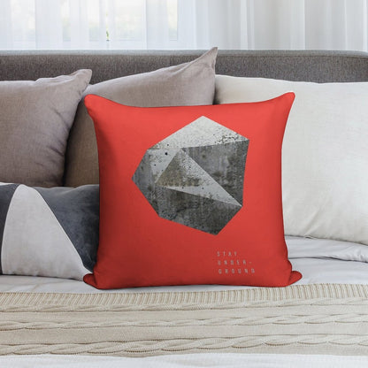 STAY UNDERGROUND Soft Ultra-Soft Texture Throw Pillow