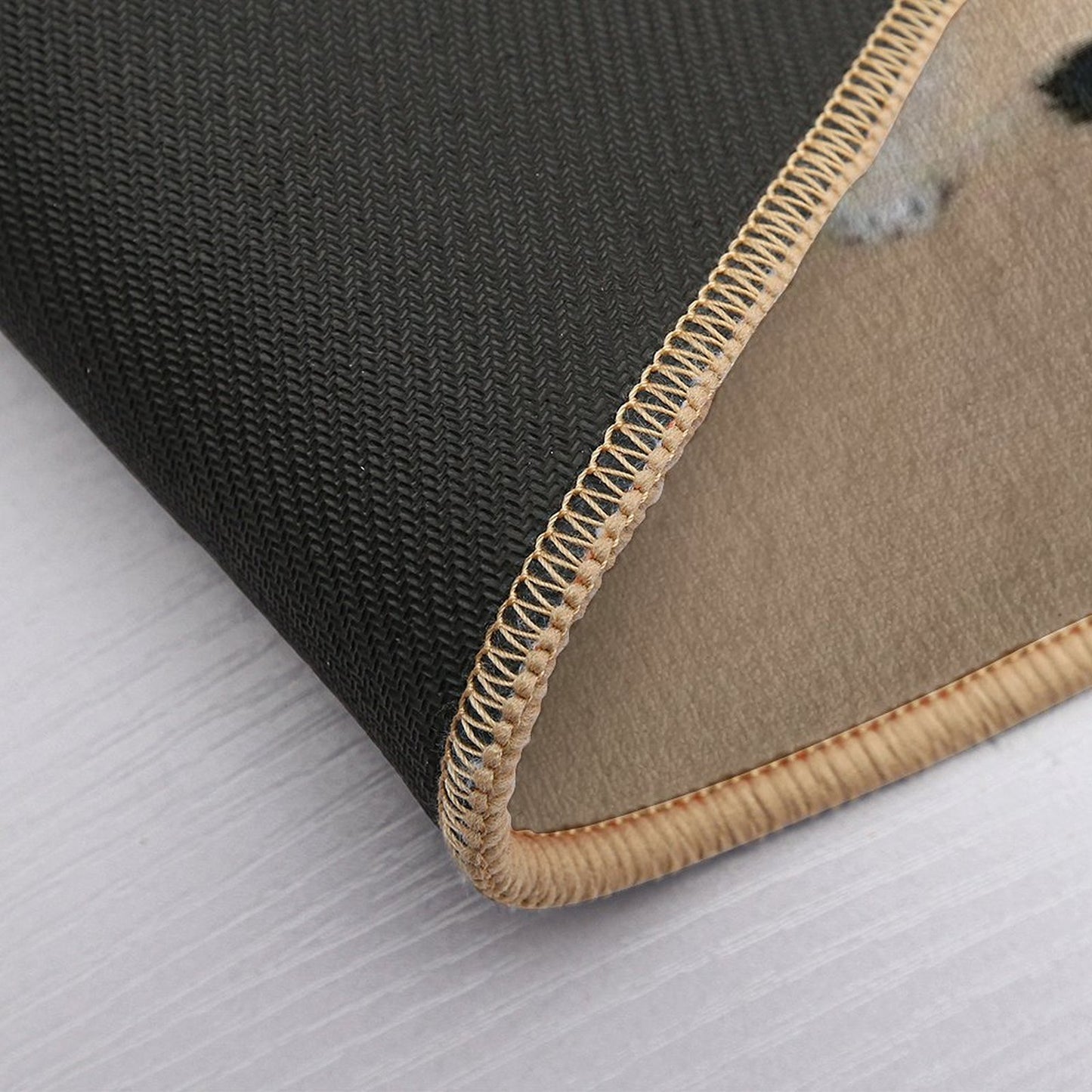 Cat And Plum Blossoms by Hishida Shunso  Dirt-Trapping Bath Mat