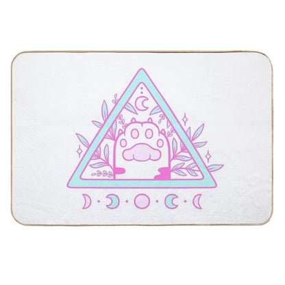 Witchy Cat Paw 02  Nikury  Slip-Resistant Bath Mat