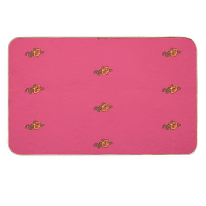 Floral Chest Flower Tattoo  Easy Maintenance Bath Mat