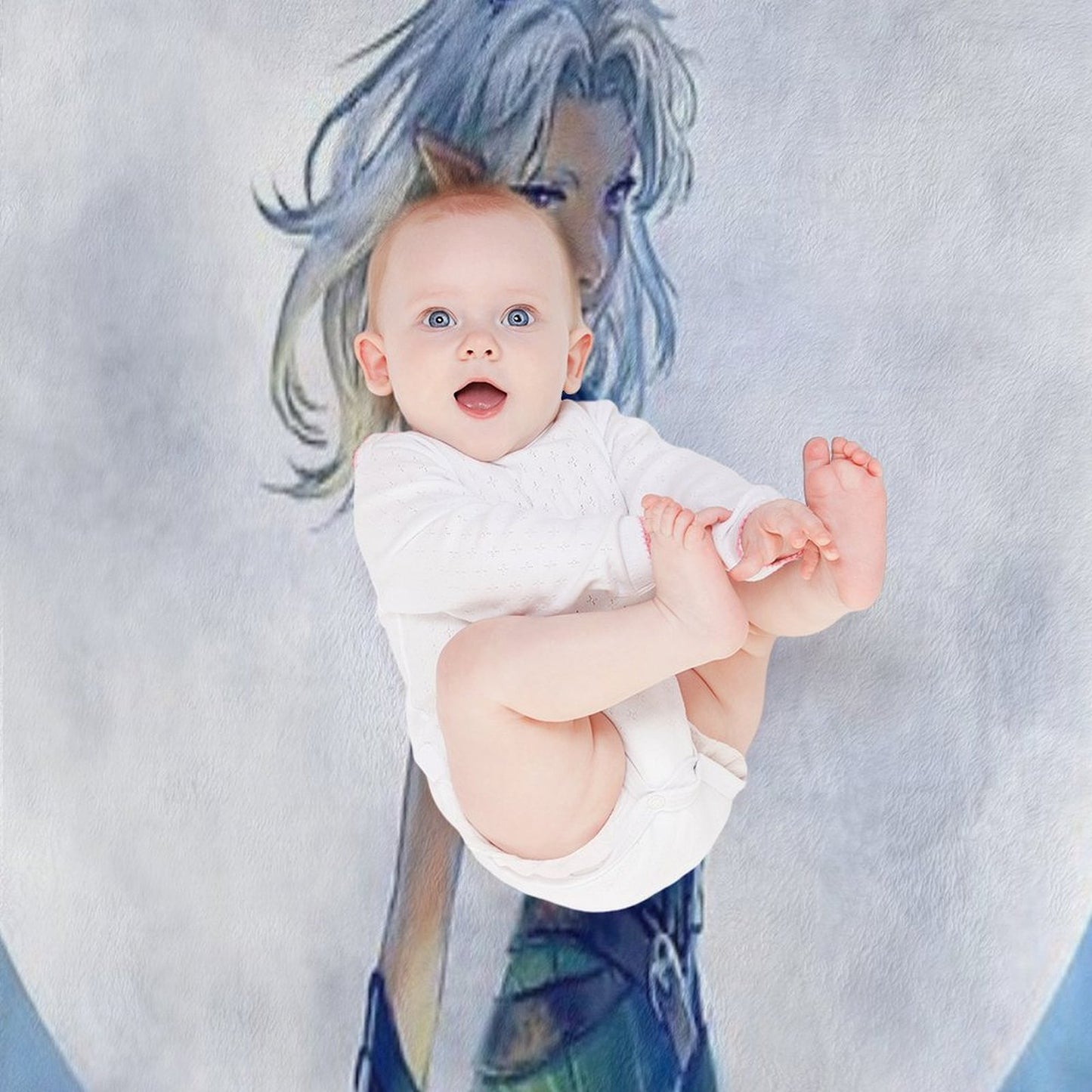 Rayla And Moon Compact Throw Blanket