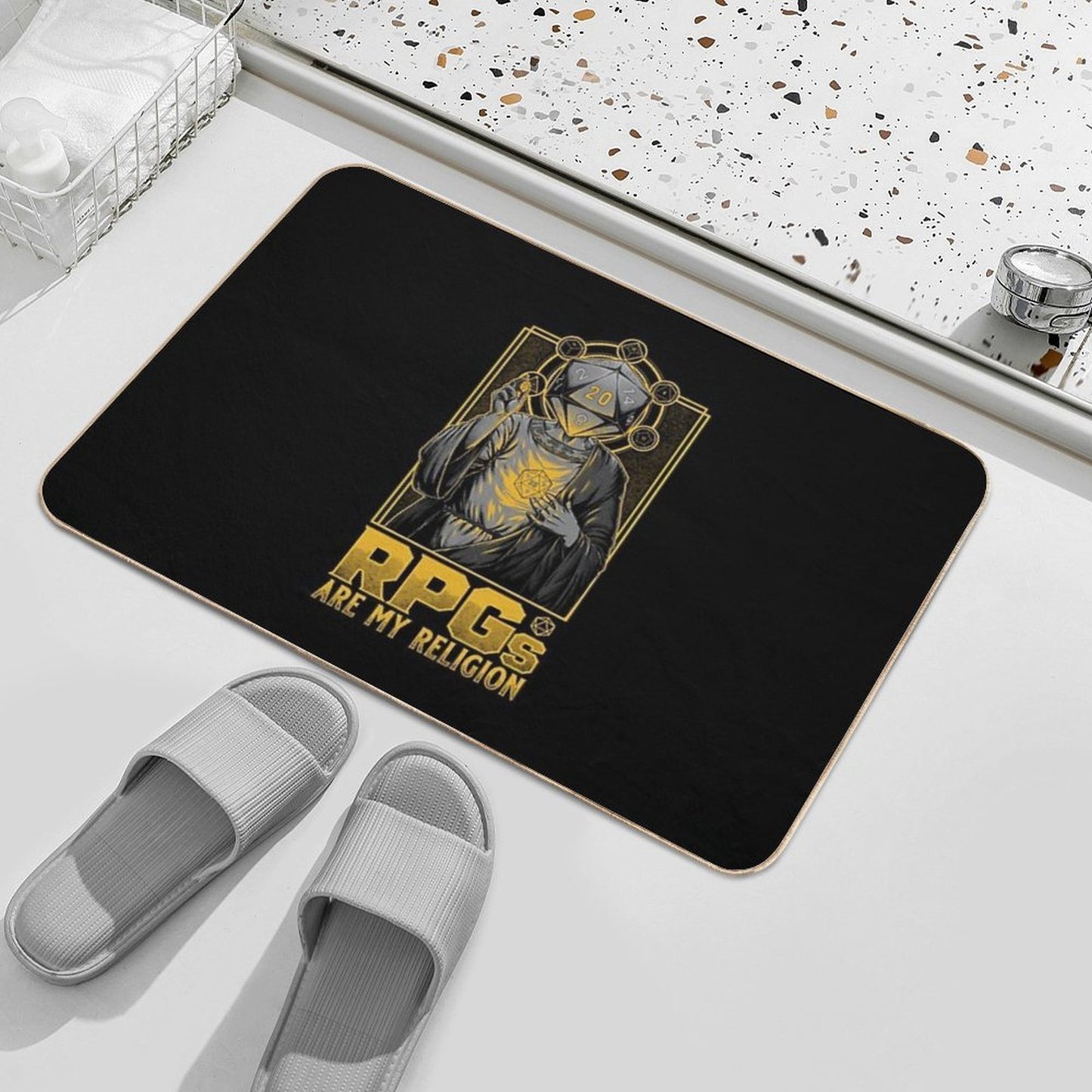 RPGs Are My Religion - D20 Cool Gift  Versatile Bath Mat